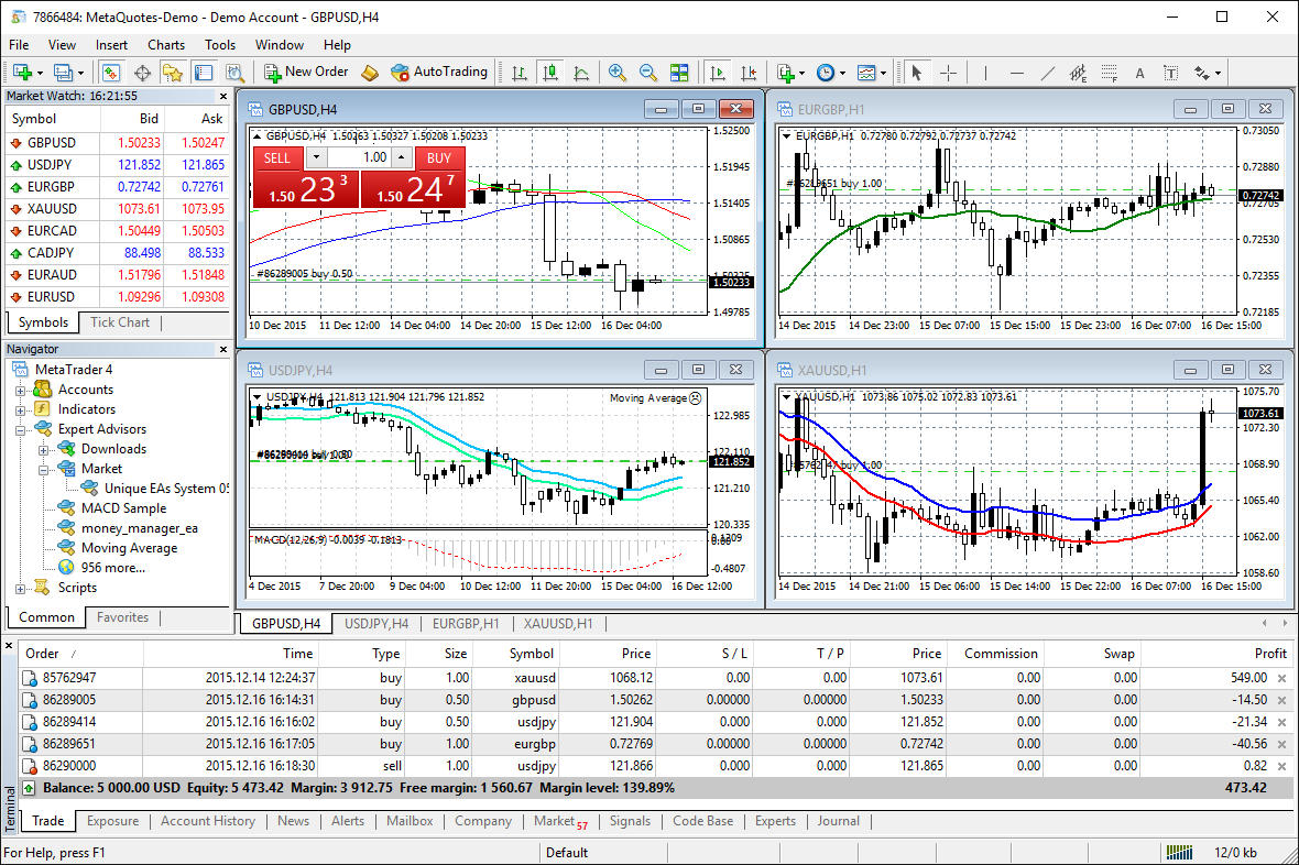 MetaTrader 4 Forex trading platform